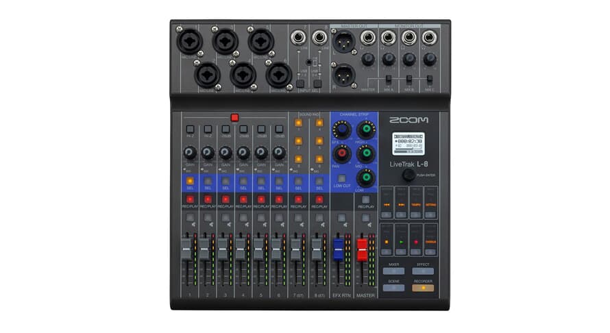 Zoom L-8 LiveTrak Registratore multitraccia