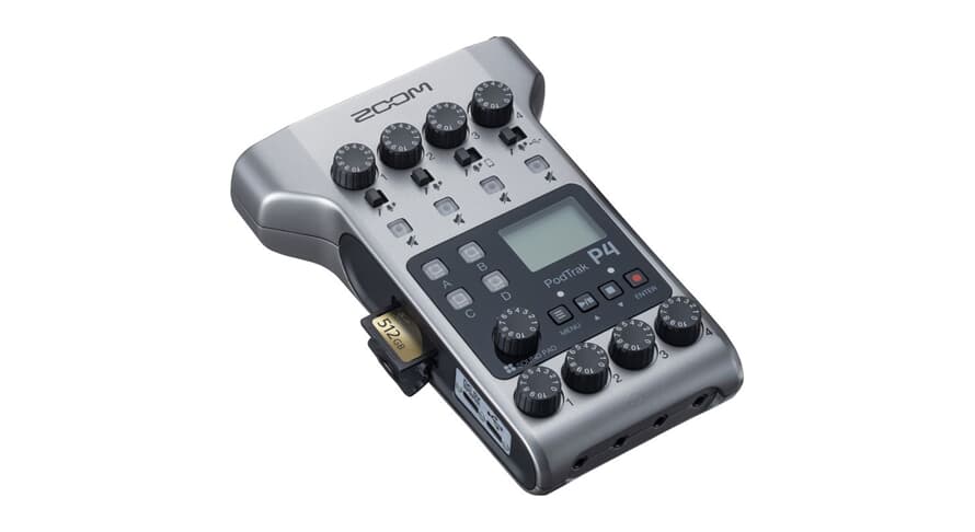 Zoom P4 PodTrak Mixer e interfaccia per podcasting