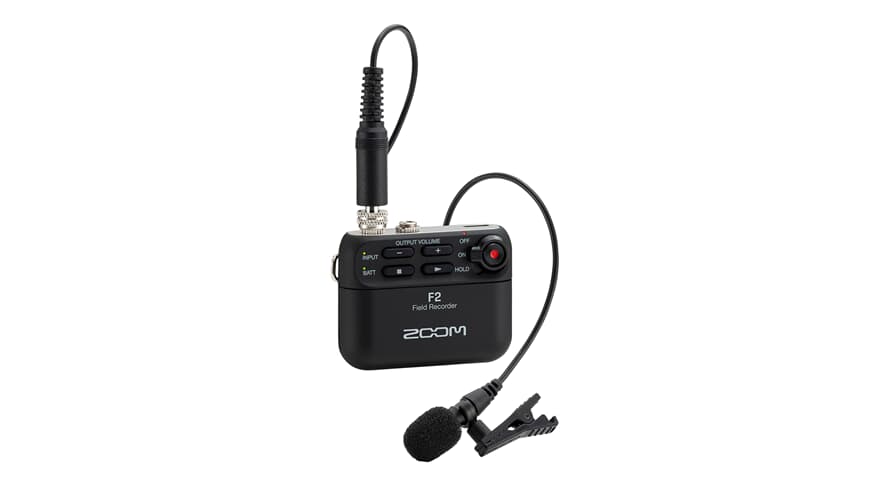 Zoom F2 Registratore da campo e microfono lavalier