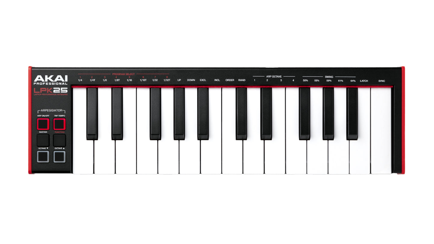 AKAI LPK25 MK2 Tastiera performante per laptop