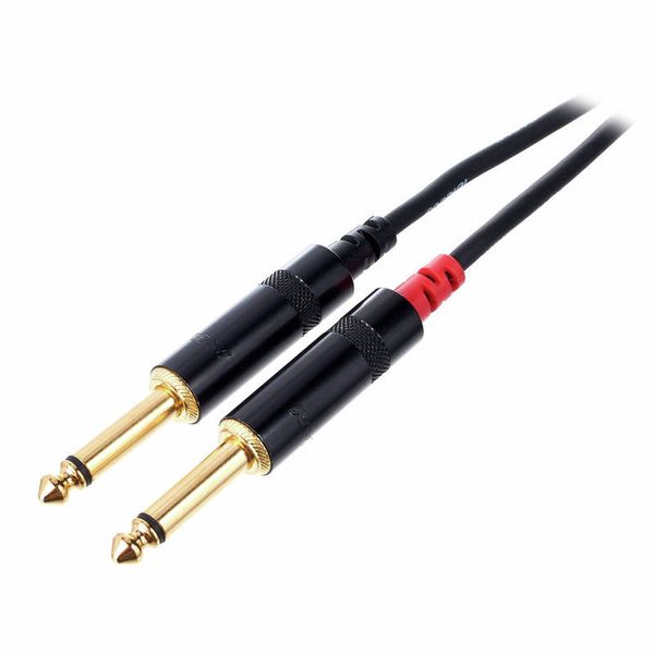 Cordial CFY 0,9 WPP Y-Audiokabel 2x Jack Mono 1x Mini Jack 0,9m