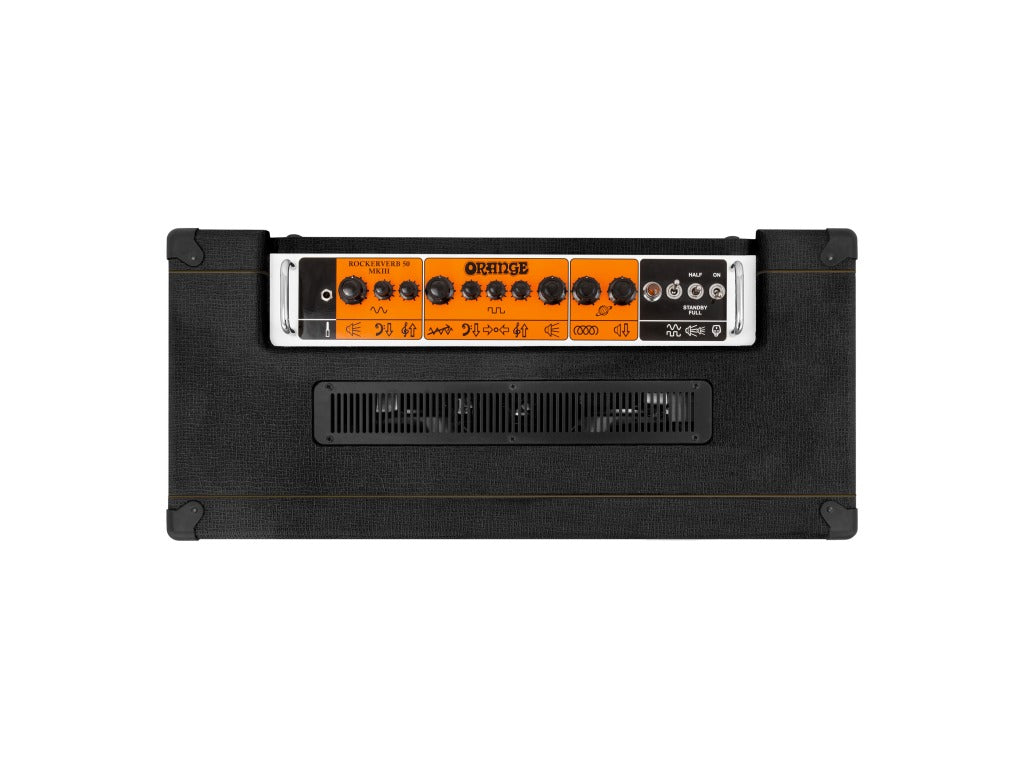 ORANGE Rockerverb 50 MKIII Neo Combo schwarz - 2 canali, Hall, FX-Loop, 50/25 Watt Classe A/B