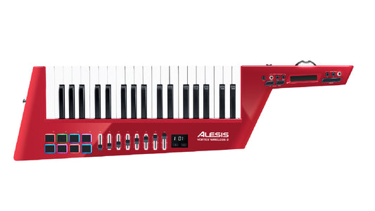 Alesis VORTEX WIRELESS 2 Rosso Keytar USB/MIDI senza fili con accelerometro