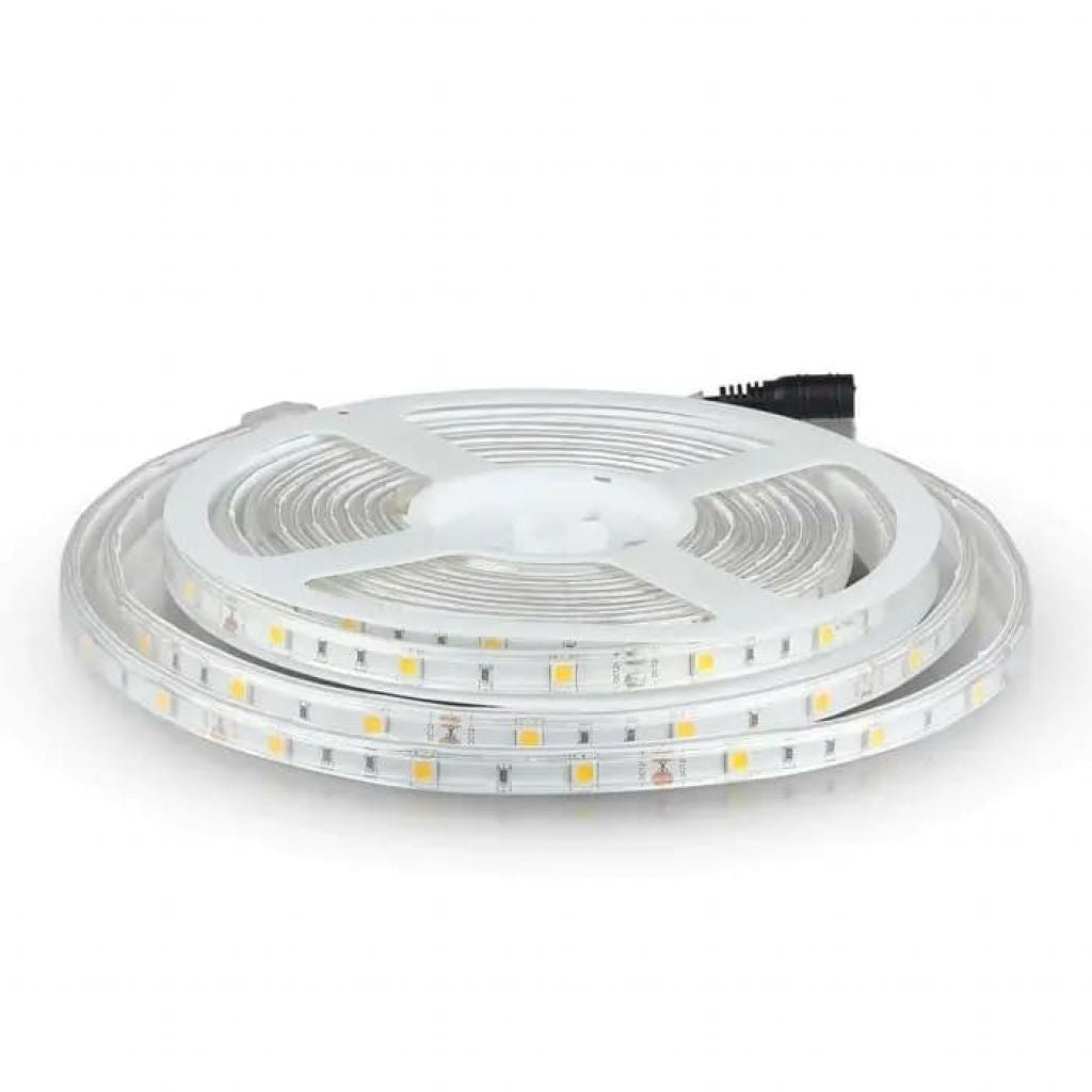 V-TAC Strip LED SMD3014 18W/m 5m 204 LED/m 12V 6400K IP20 10mm
