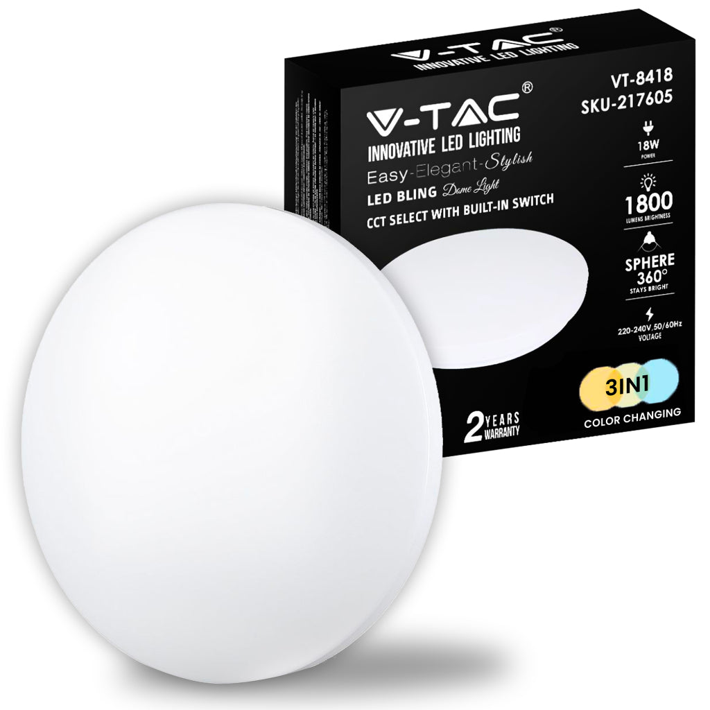 V-TAC Plafoniera LED Rotonda 18W