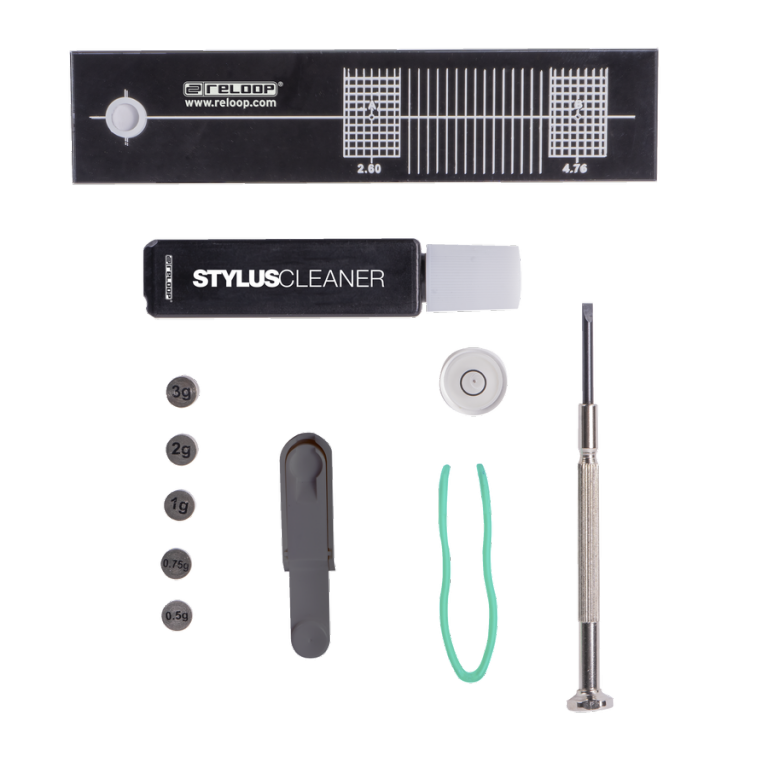 Set di supporti per cartucce e calibri per giradischi RELOOP