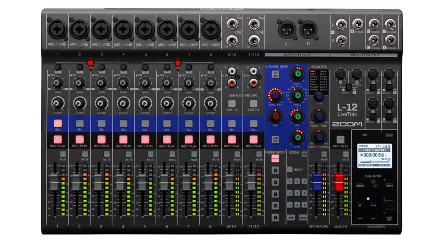 Zoom L-12 LiveTrak Digital Mixer