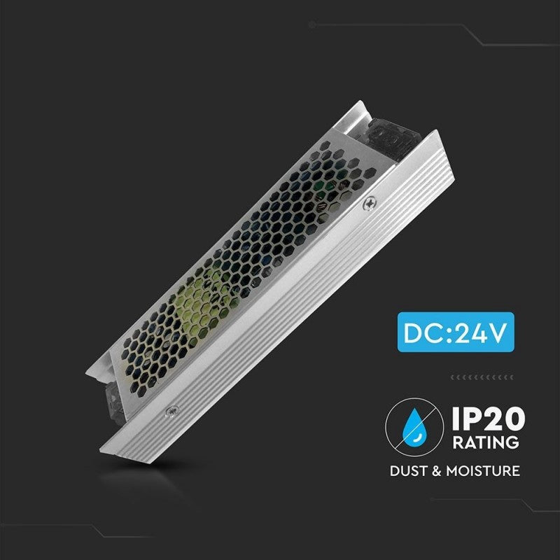 V-TAC Alimentatore in Metallo 120W 24V 5A con 1 Uscita IP20