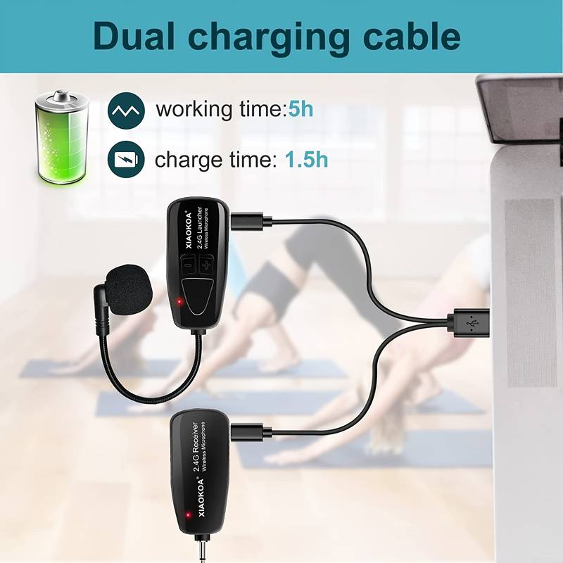 Cuffia microfonica wireless per sistema PA