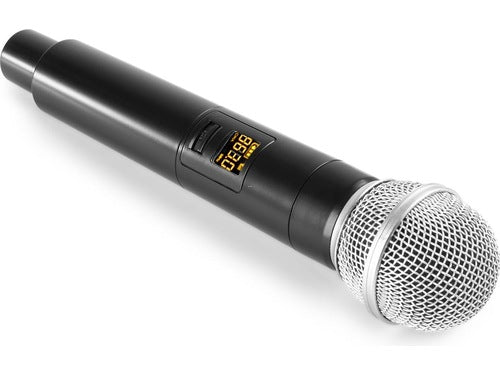 Vonyx Radiomicrofono portatile WM55 Ponte radio a 16 canali UHF, trasmettitore portatile