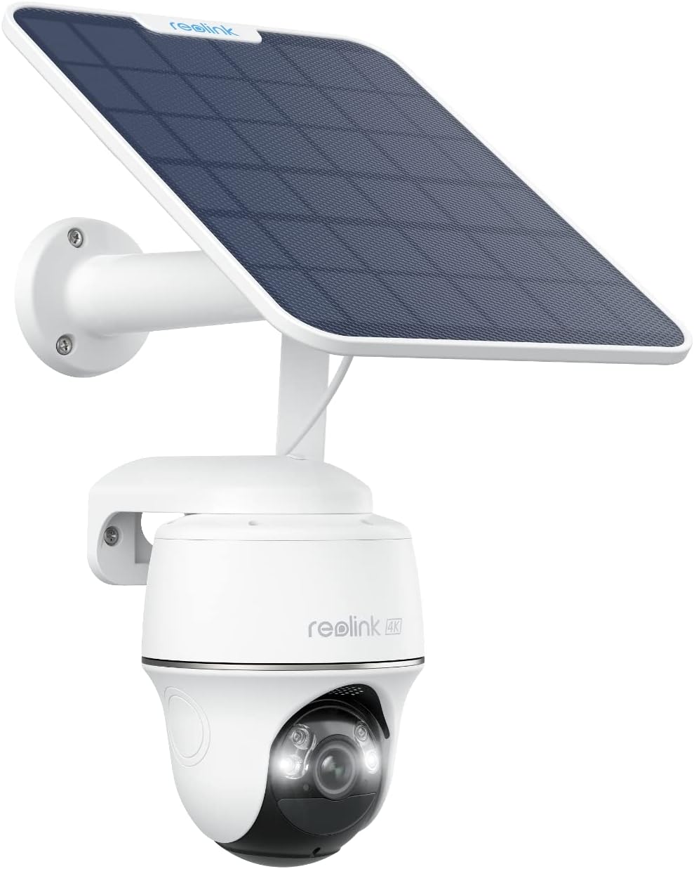 Reolink 3G/4G LTE Telecamera Sim da Esterno Senza Fili, 4K/8MP 360° PTZ Telecamera Batteria con Pannello Solare + 32G SD Card, Rilevamento Smart, Audio a 2 Vie, Visione Notturna a Colori, Go PT Ultra