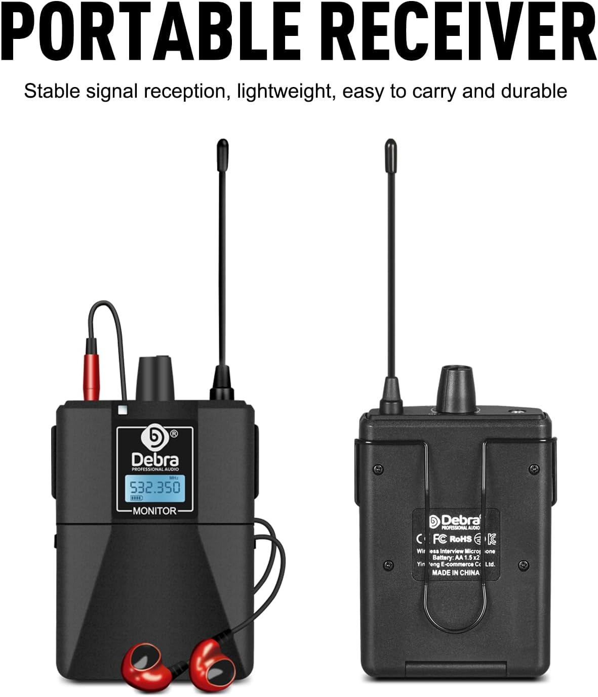 Debra ER-102 In Ear Monitor Sistema Wireless