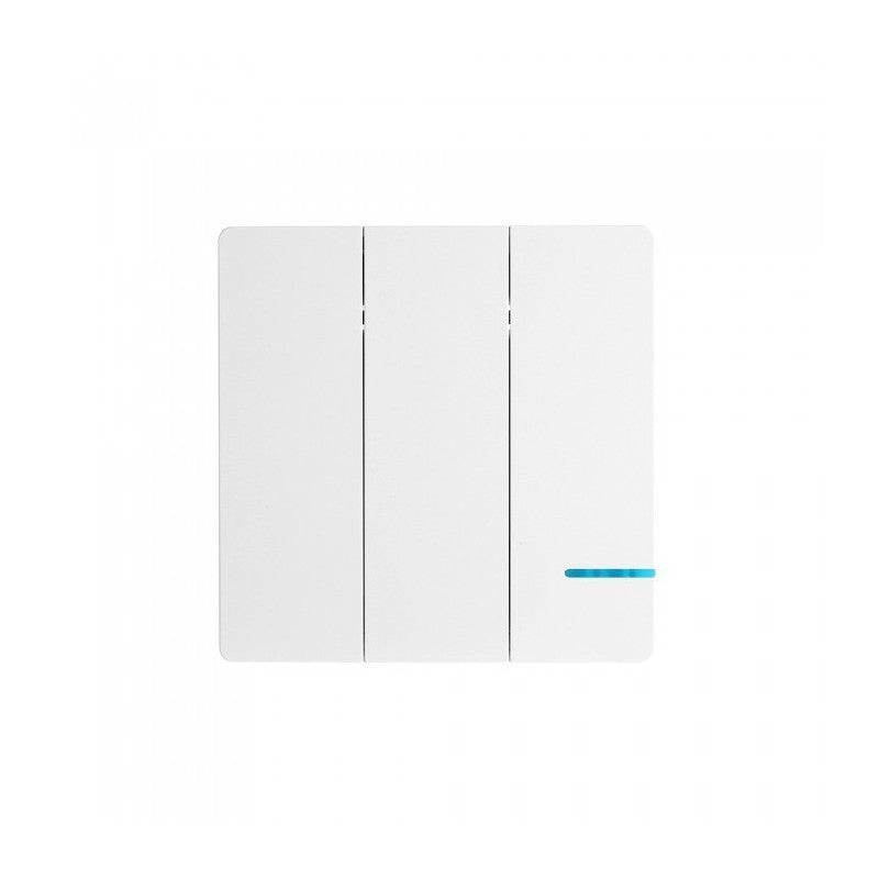 V-TAC Interruttore Wireless a Triplo Tasto con Sensore Colore Bianco IP54