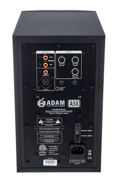 Adam audio A5X STUDIO MONITOR BIAMPLIFICATO 5.5" 100W