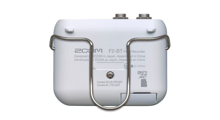 Zoom F2-BT Bianco Registratore da campo con Bluetooth e microfono lavalier