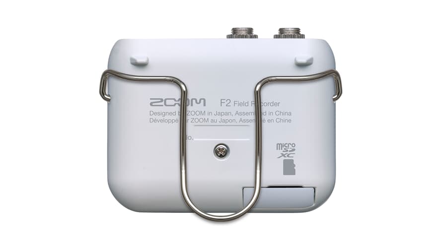 Zoom F2 Bianco Registratore da campo e microfono lavalier