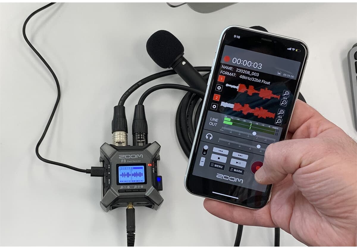 Zoom F3 Registratore di campo a 32 bit