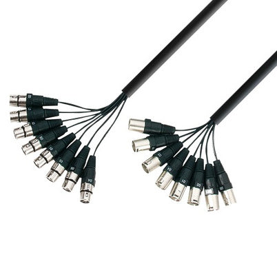 Adam Hall Cavo a telaio da studio 8 XLR femmina x 8 XLR maschio | 3 m
