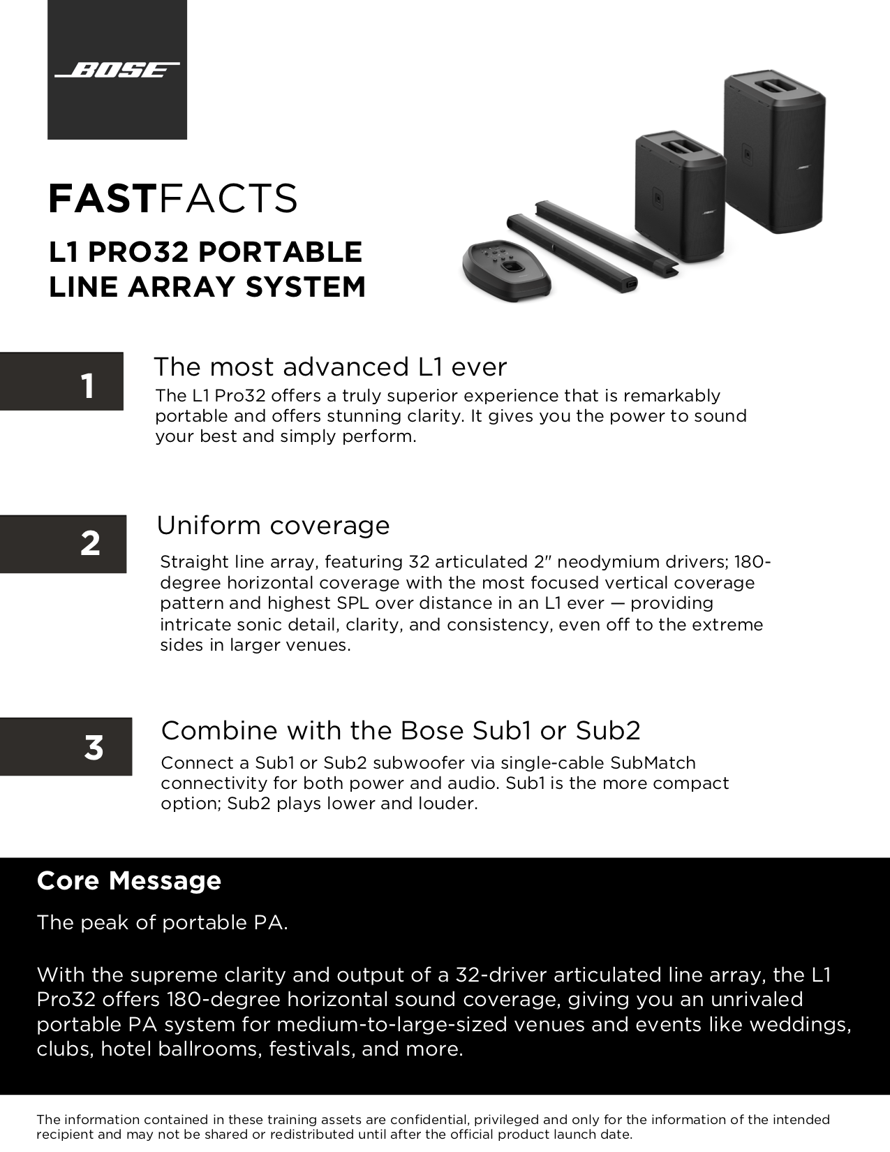 BOSE L1 Pro32 mit Sub2 - Set