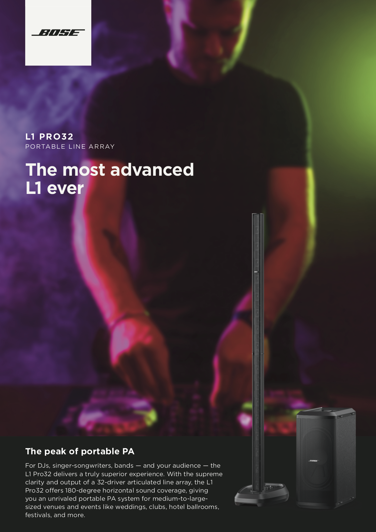 BOSE L1 Pro32 mit Sub2 - Set