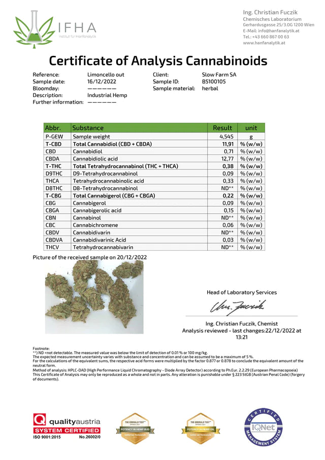 Slow Weed Limoncello - Outdoor 6g