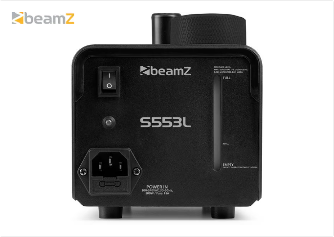 Macchina nebbiogena BeamZ S553L Set per Halloween