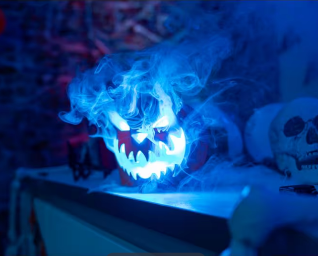 Macchina nebbiogena BeamZ S553L Set per Halloween