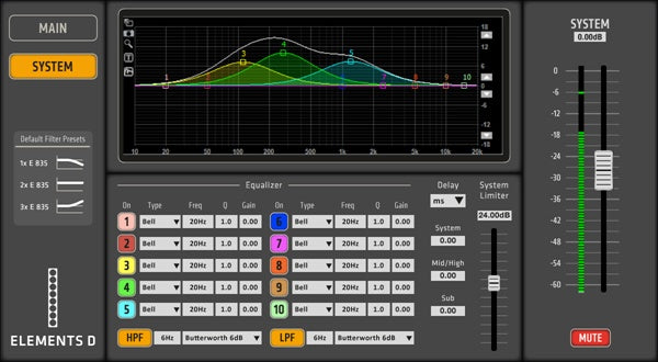 Sistema singolo 'Cardioide' HK AUDIO Elements