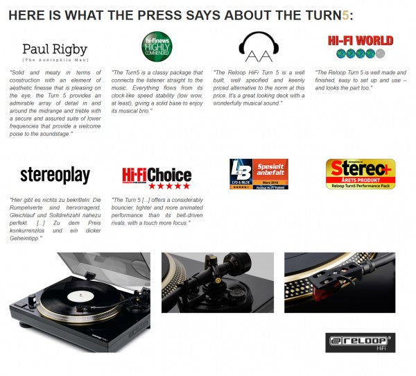 giradischi a trazione RELOOP HiFi Turn5