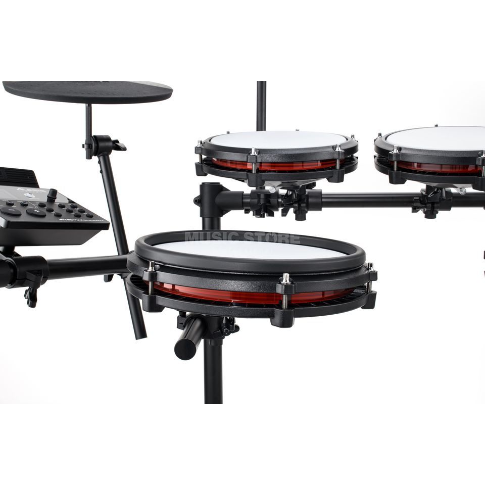 Alesis Kit Nitro Max Batteria elettronica in otto pezzi con teste a rete e Bluetooth