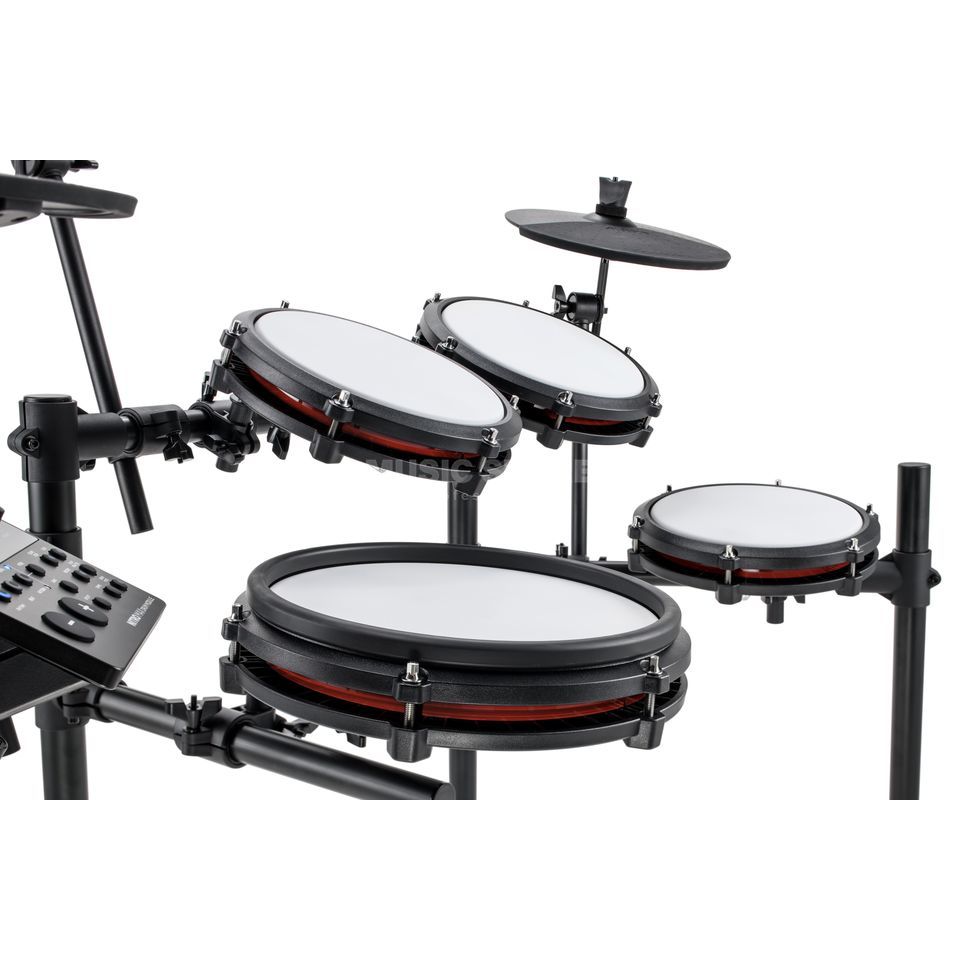 Alesis Kit Nitro Max Batteria elettronica in otto pezzi con teste a rete e Bluetooth
