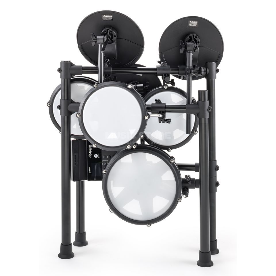 Alesis Kit Nitro Max Batteria elettronica in otto pezzi con teste a rete e Bluetooth