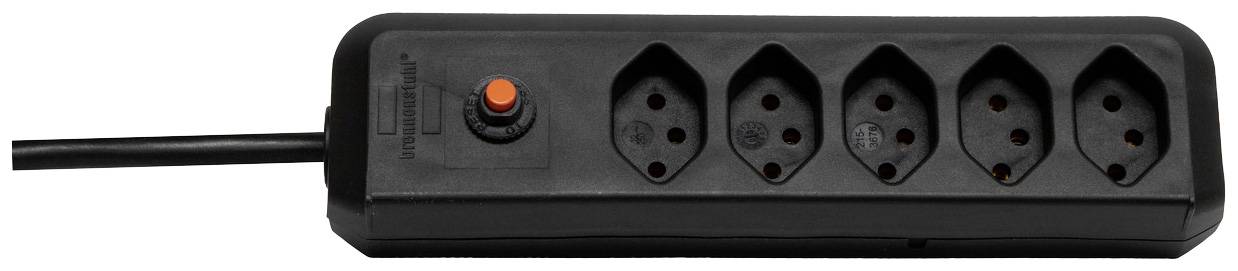 Brennenstuhl cleverLINE 1157002 Multipresa 5 Prese 2m Nera