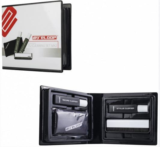 Informazioni sul prodotto "Set di pulizia professionale per vinili e stilo RELOOP". Tutto il necessario per la pulizia professionale di vinili, compact disc e pick-up è contenuto nella pratica custodia morbida. per vinile e stilo RELOOP