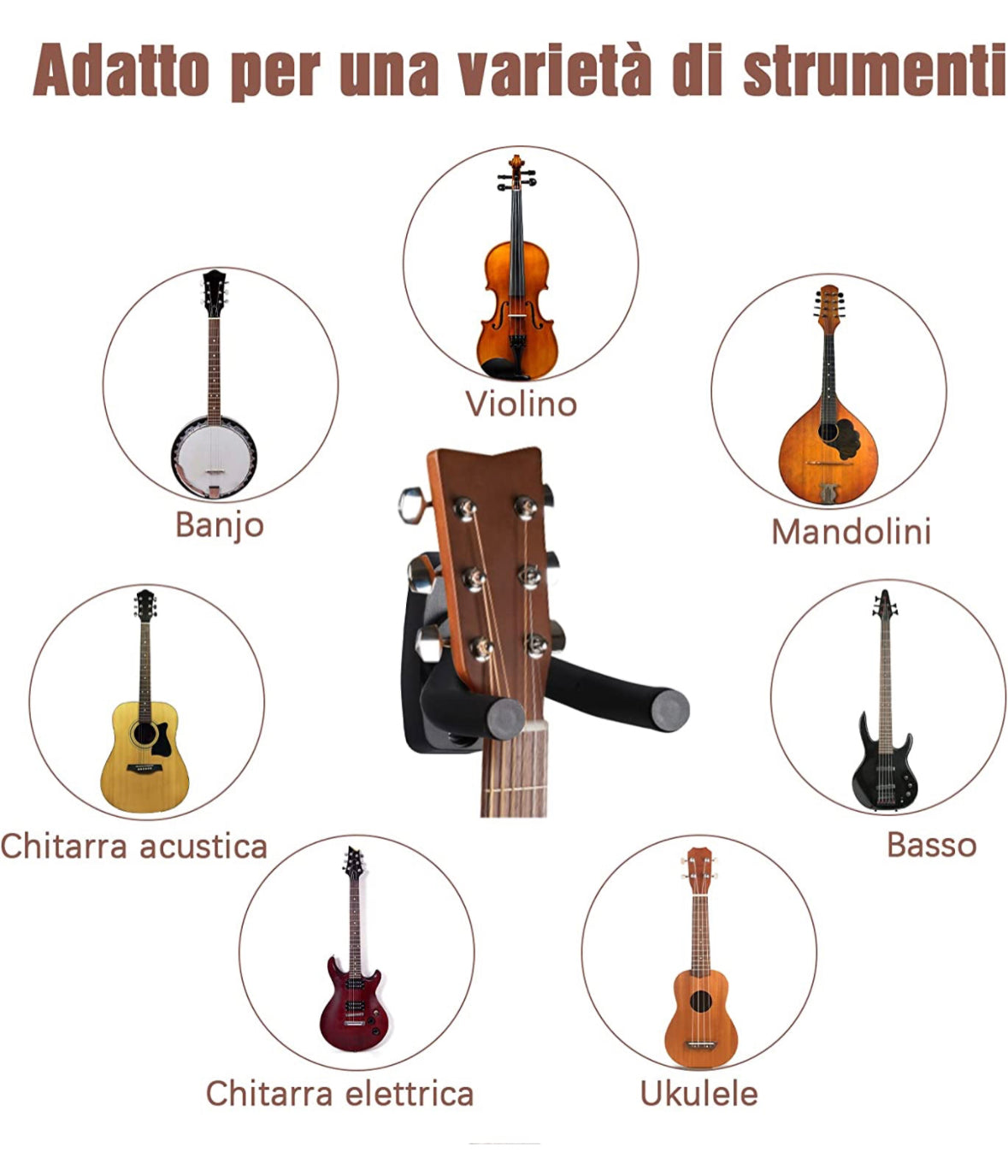 Gancio / Supporto a Muro per chitarra