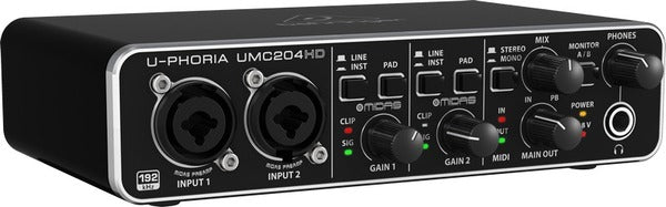 Behringer UMC 204 HD  interfaccia USB Scheda Audio