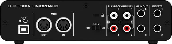 Behringer UMC 204 HD  interfaccia USB Scheda Audio