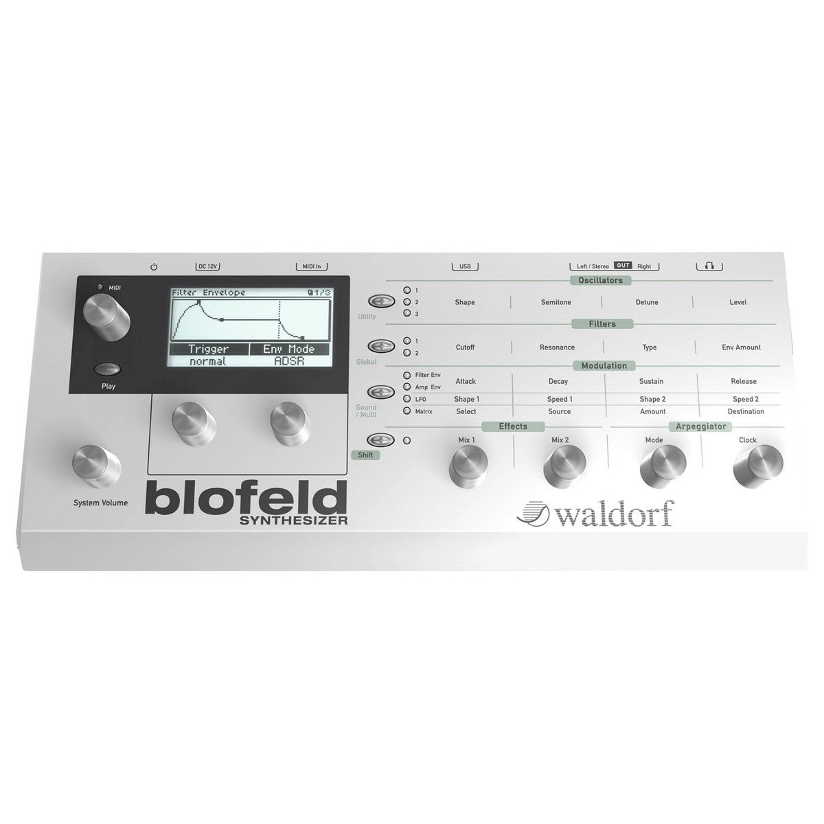 Waldorf Blofeld Desktop Bianco/Nero
