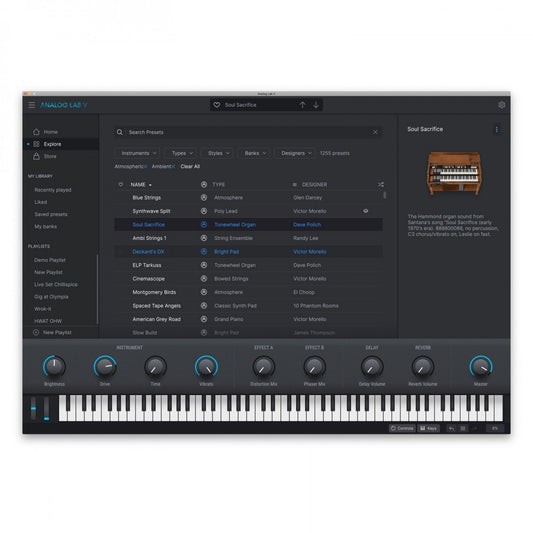 Arturia Software Analog Lab V Keyboard Anthology