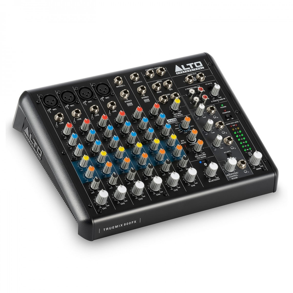 Alto TRUEMIX 800FX Mixer analogico compatto a 8 canali con USB, Bluetooth e ALESIS Multi FX