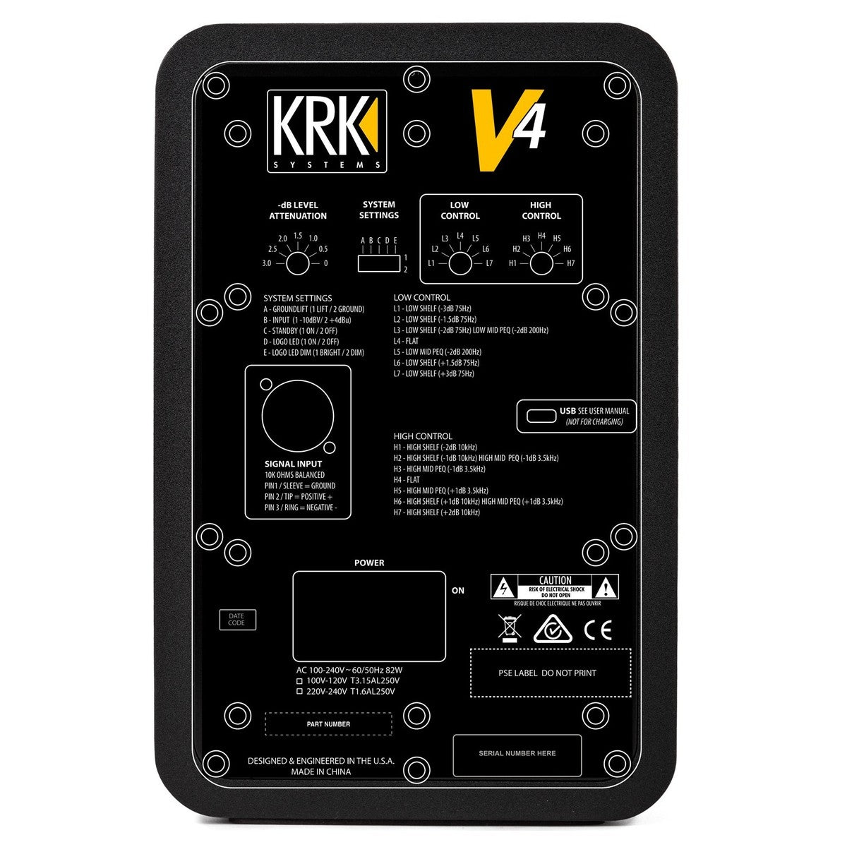 KRK V4 S4 Monitor da studio attivo
