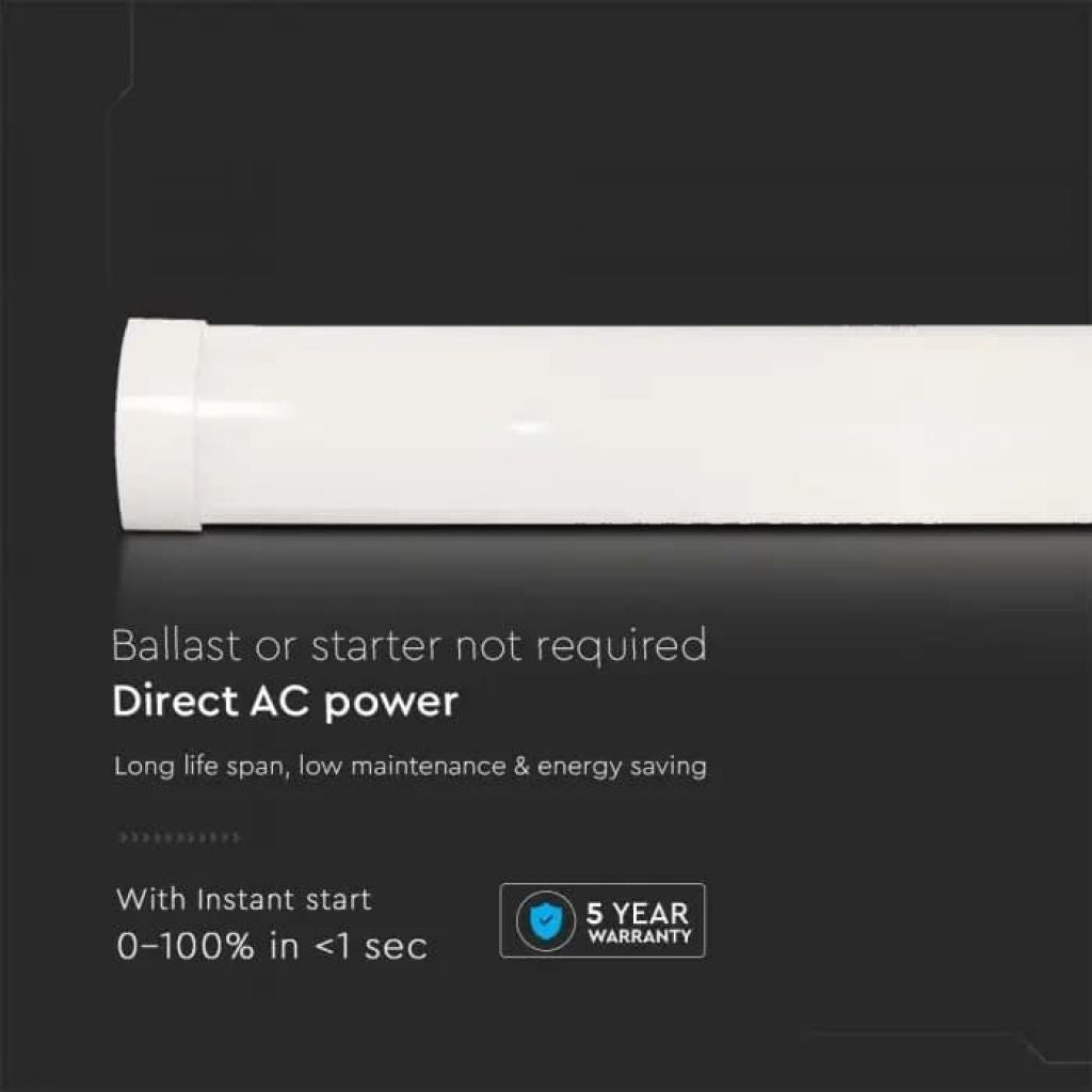 V-TAC PRO Plafoniera LED Chip Samsung Prismatica 40W 120LM/W 120cm 3000K IP20