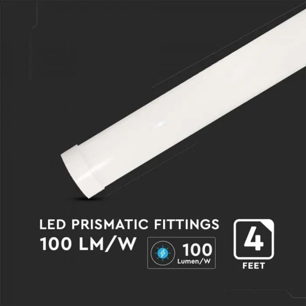 V-TAC PRO Plafoniera LED Chip Samsung Prismatica 40W 120LM/W 120cm 3000K IP20