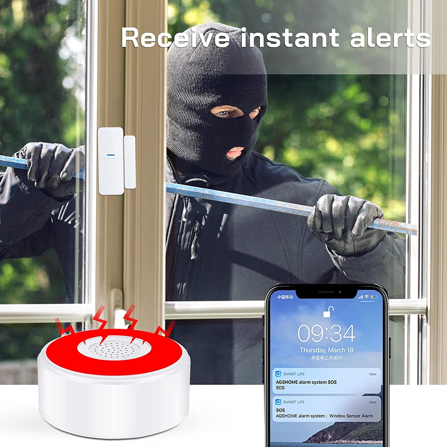 AGSHome Alarm Wireless Home Security
