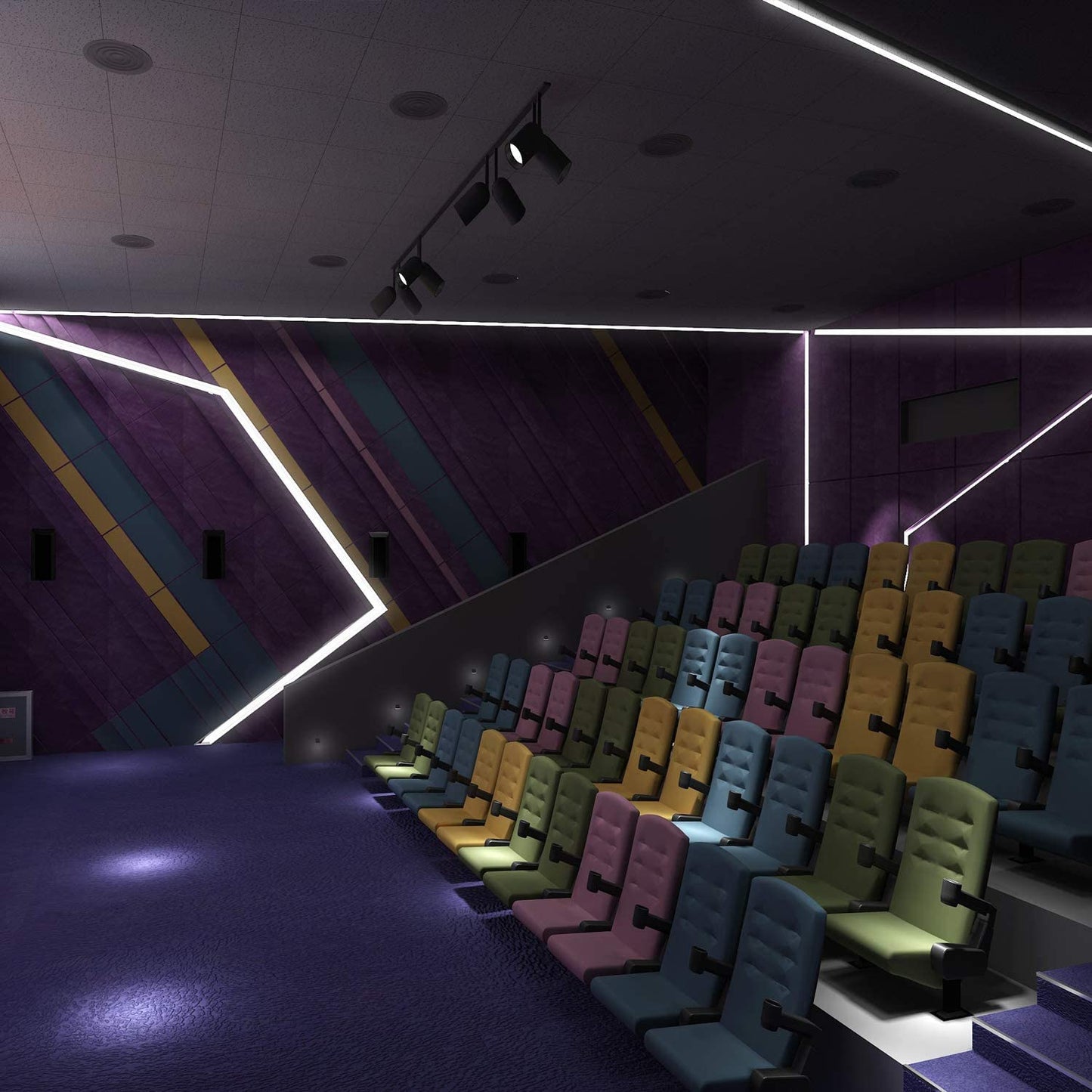 Profilo in Alluminio per striscia led da 1m a Forma V Modello