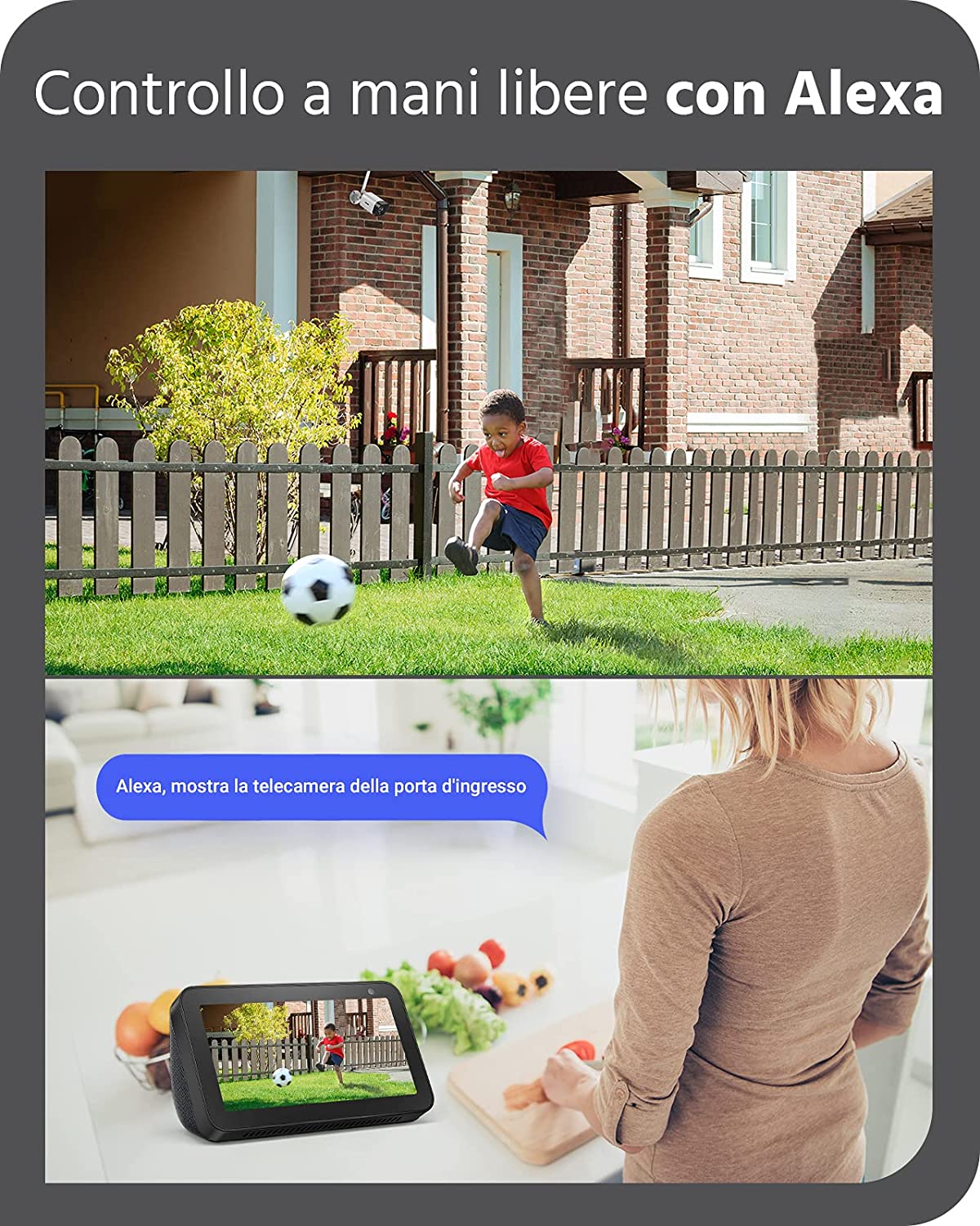 ANNKE Kit Videosorveglianza WiFi 3MP, NVR 8CH 5MP e 4 Telecamere wireless