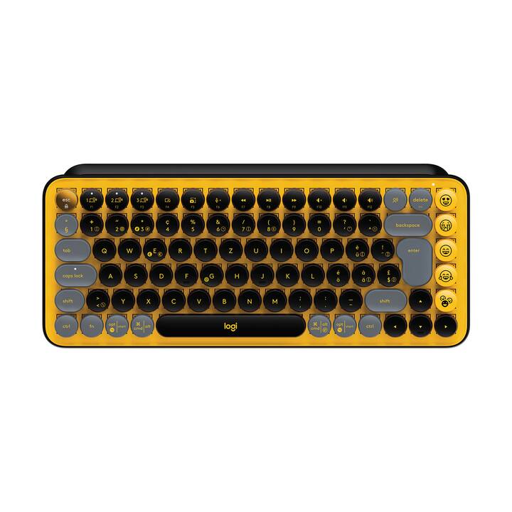 LOGITECH POP Keys (Bluetooth, Funk (RF), Schweiz, Kabellos)