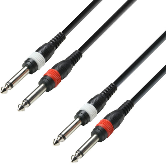 Adam Hall - Cavo audio Jack 6.3mm to jack 6.3mm STEREO - 3m