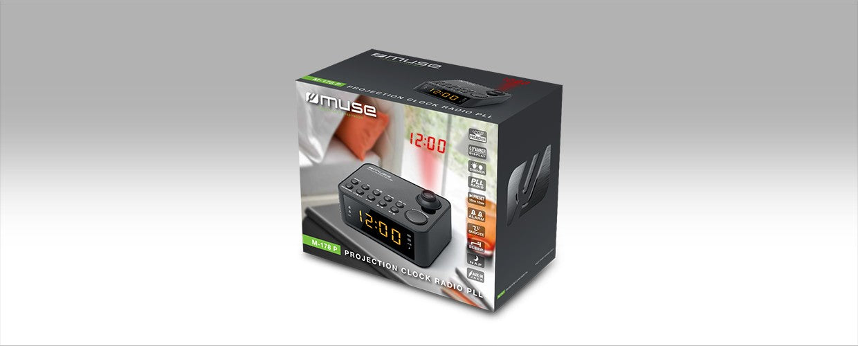 Muse M-178 RADIO PLL CON PROIEZIONE OROLOGIO