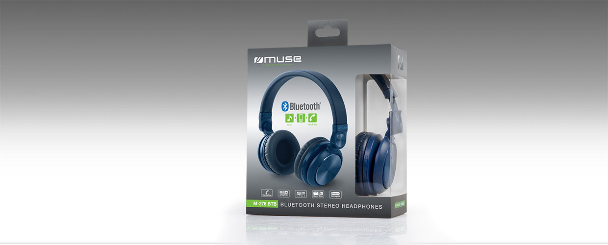 MUSE M-276 BTB WIRELESS CUFFIE STEREO BLUETOOTH